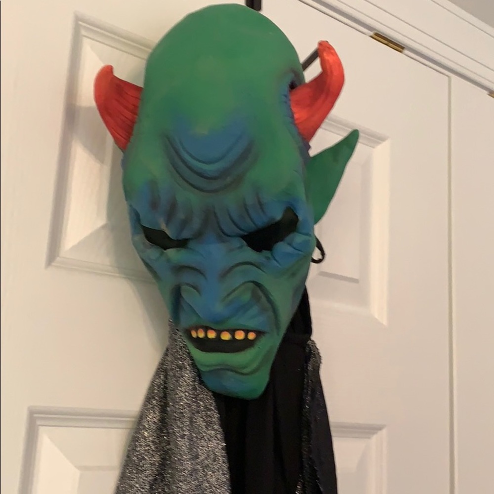 Devil Halloween Costume. Attached Cape